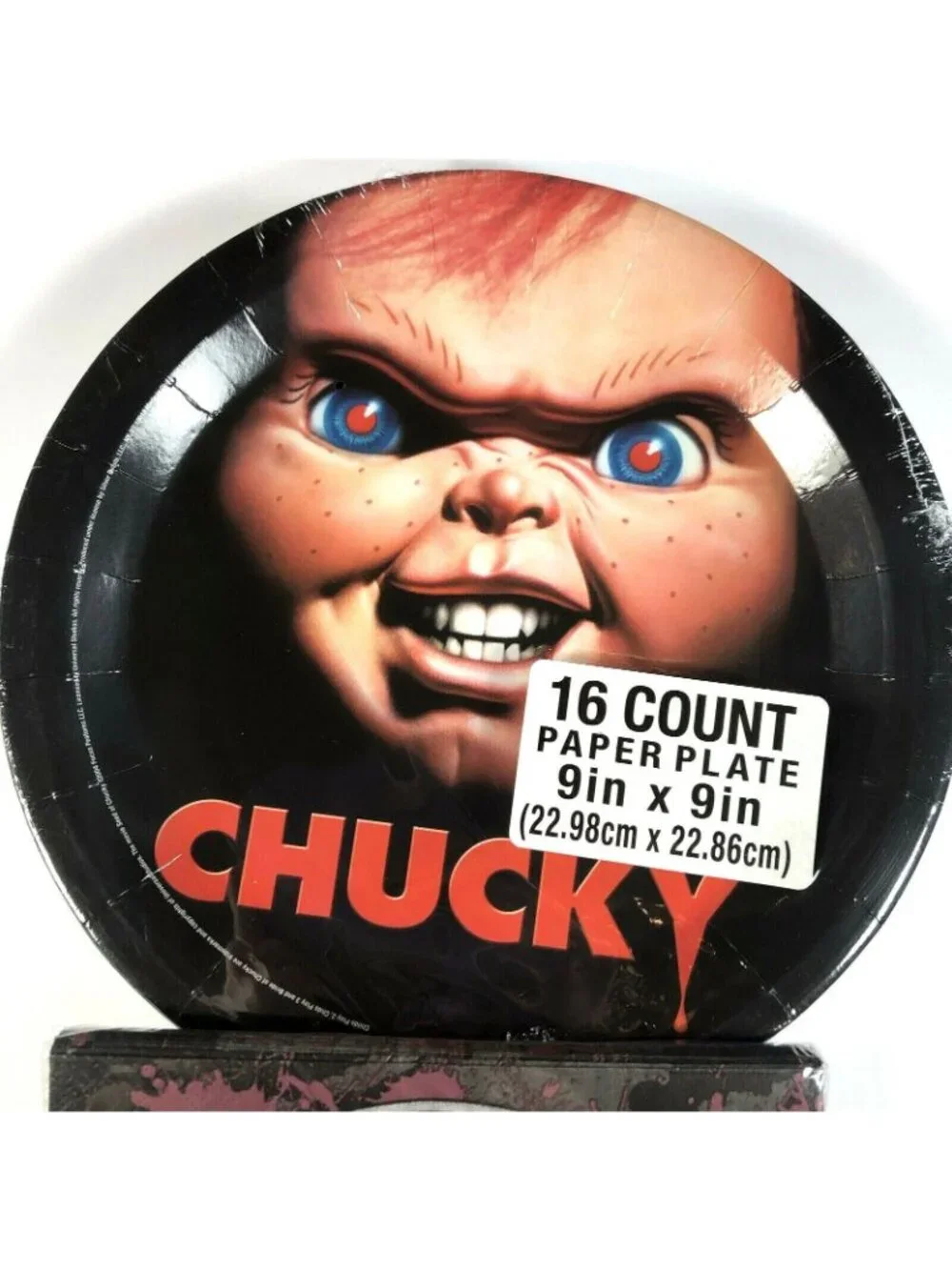Chucky Childs Play 32 Piece Park Pack Plates Napkins Horror Movie Halloween NEW